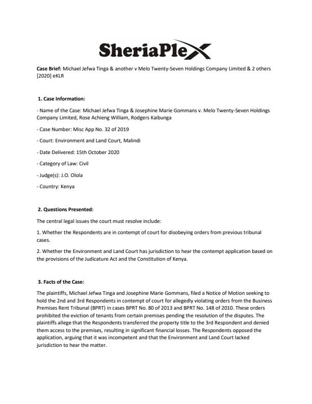 Michael-Jefwa-Tinga--another-v-Melo-Twenty-Seven-Holdings-Company-Limited--2-others-[2020]-eKLR-Case-Summary_2235_0.jpg